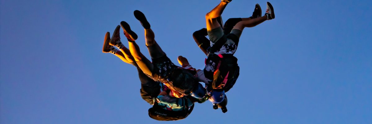 fall when skydiving